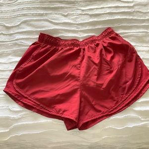 All Red Large Nike Running Shorts